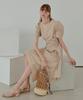 ETMON Pintuck String Dress, Beige