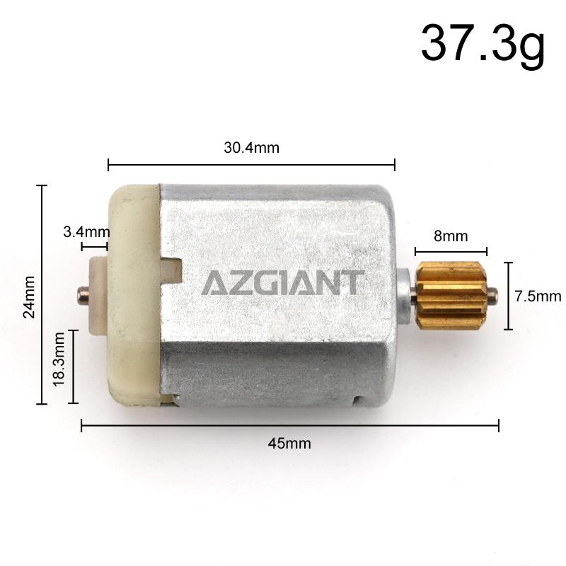 5Pcs/lot DC Motor with 8/9/10/12 Teeth Gear FC280 Car Door Lock Motor DIY Electric Metal Engine 12V Repair Kit