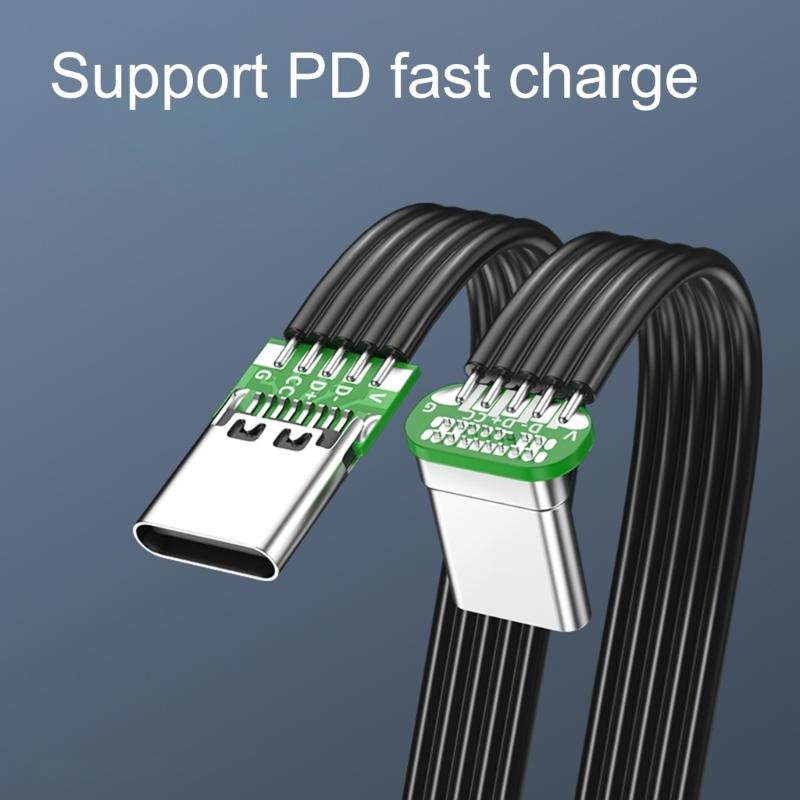 USB C Adapter Cable Different Length Type C Converter Cord for Tablets Phones Support 480Mbps Data Transmission