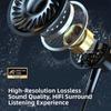 LED Digital Display Wireless Earbuds Neckband Long Standby Bluetooth Headphones  Mobile Gaming