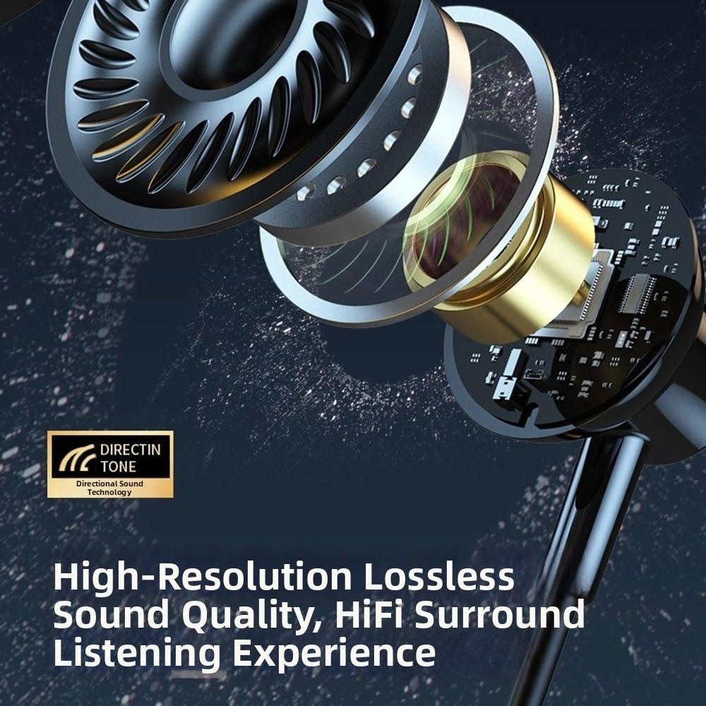 LED Digital Display Wireless Earbuds Neckband Long Standby Bluetooth Headphones  Mobile Gaming