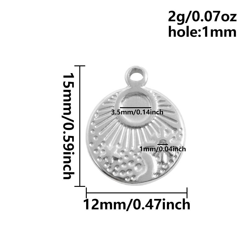 6 Stück Nicht verblassend Oval Quadrat Herz Anhänger Leere Tablett Basis Fassungen DIY Schmuckherstellung Zubehör Edelstahl Anhänger Charm Großhandel