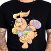 Easter Bunny T-Shirt Funny Rabbit Carrying Egg Cute Cartoon Spring Tee.