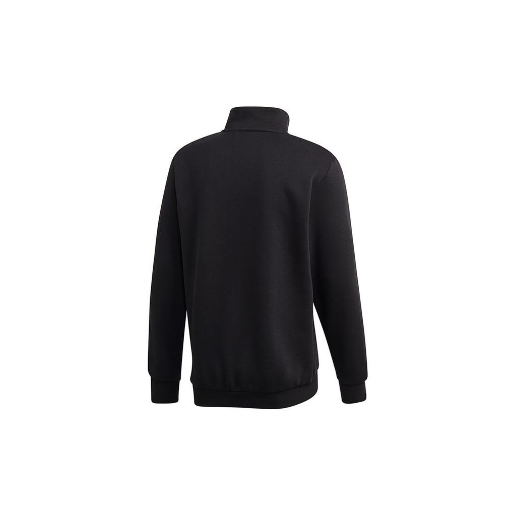 Adidas Originals Sprt Icon Qztt Sweatshirts Men's Black Stand Collar Thickened Regular GD5821