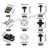 80 Piece Car Body Bolt Kit with U-Clips, Nuts, Screws, Pads, and Heat Insulation Gaskets.