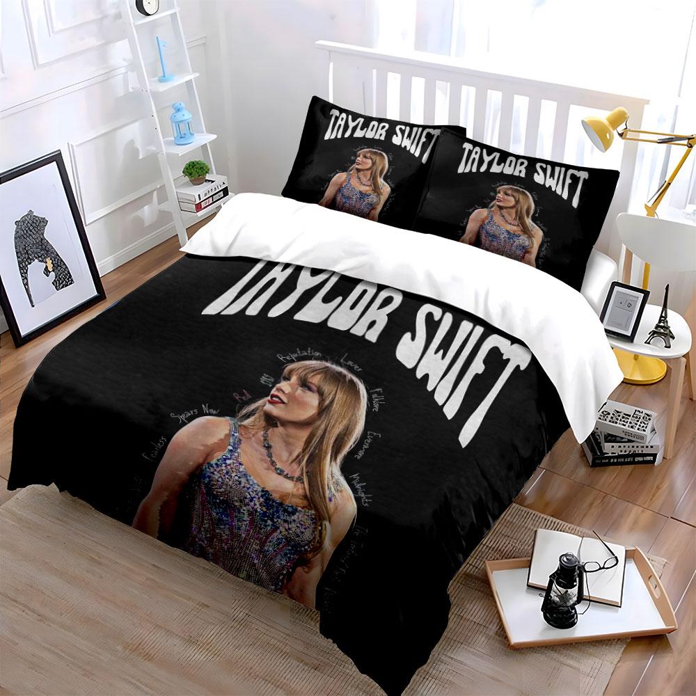 Pop Star Print Bedding Set Bedding Duvet Cover Set Duvet Cover Pillowcases  (1*Duvet Cover 2*Pillowcases, Without Duvet Insert)