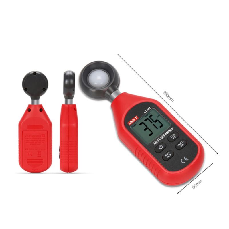 Professional LED Light Meter Digital Illuminance Meter with 0-200,000 Measuring Range for Library Mall