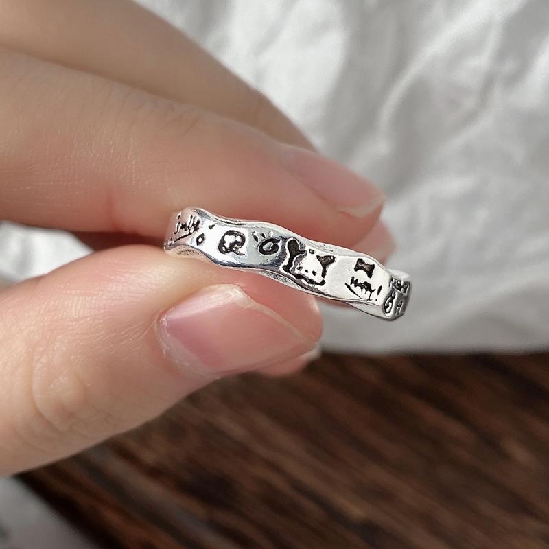 

Cute Pochacco Hello Kitty Finger Ring Anime Kawaii Sanrio Cartoon Couple Ring Hand Jewelry Accessories For Girls Christmas Gifts