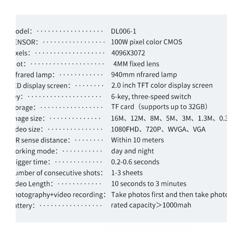 IP54 Waterproof Infrare Camera Capture Clear 1080P Footages Camera Tracking Cameras Hunting Camera with Pir Sensor