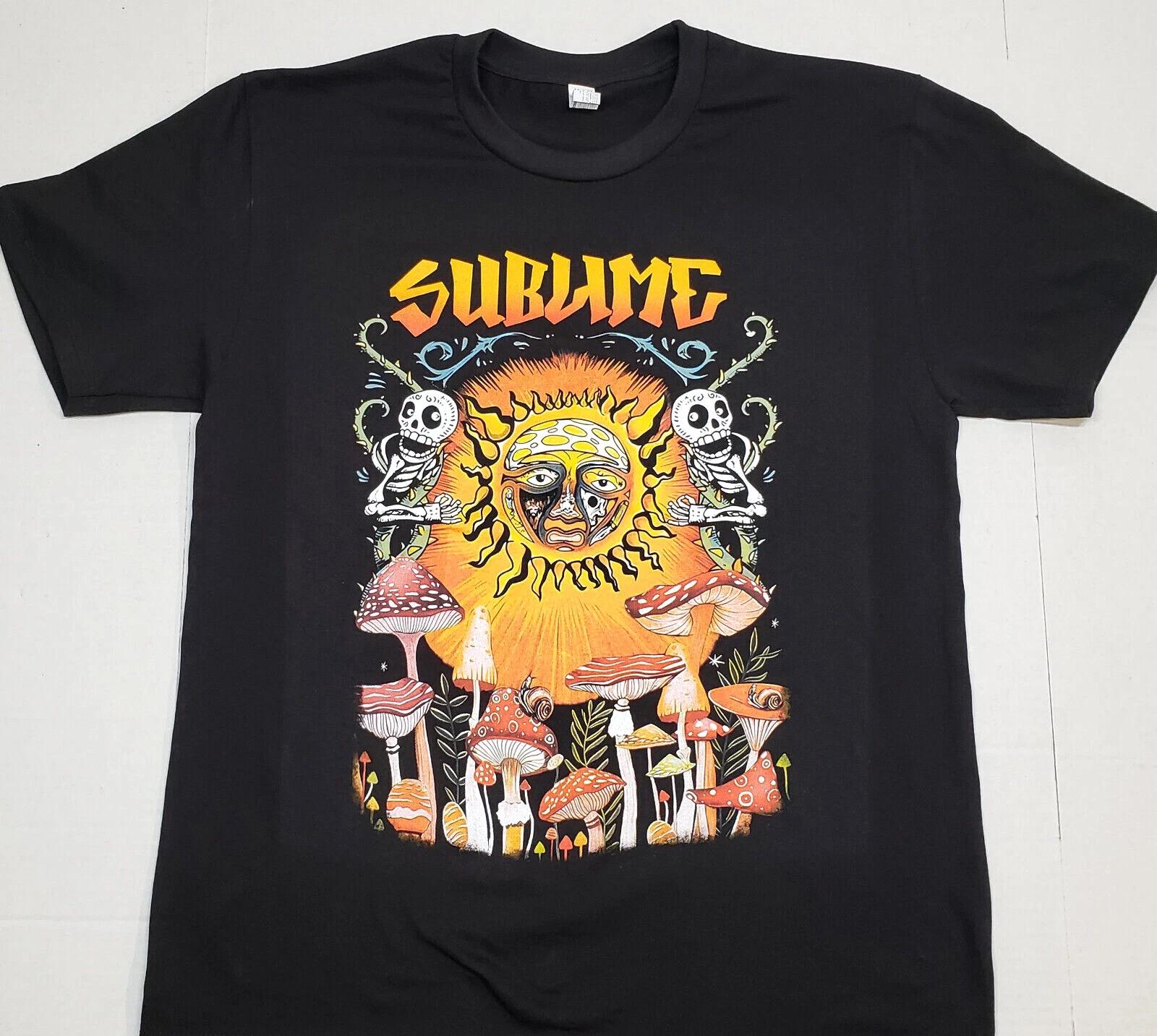 SUBLIME T-shirt LBC Ska Punk Long Beach Cali Tee Men s Black 100% Cotton New XL