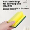 Reusable Dishwashing Sponge Double-sided Scouring Pad Durable Clean Rub  Household Cleaning