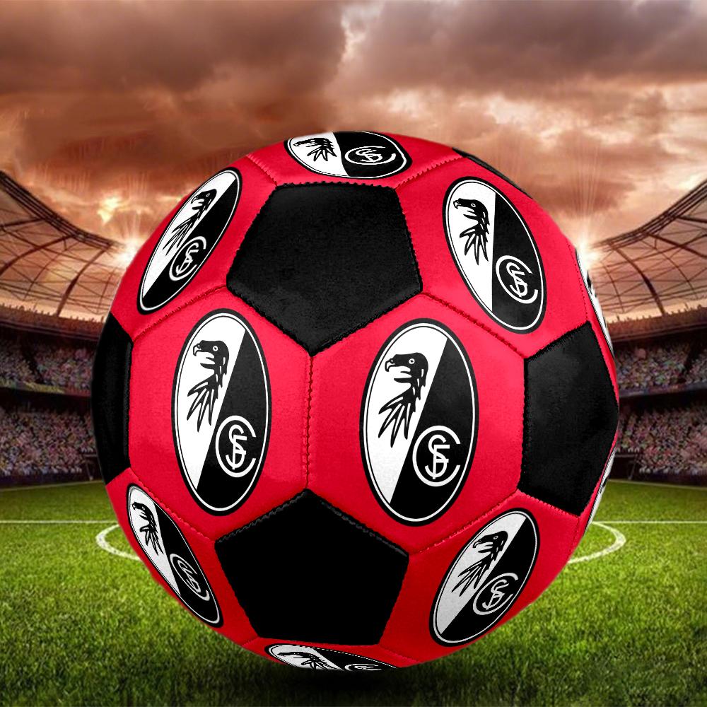 SC Freiburg Indoor Soccer Ball Colorful Machine Stitched PVC Size 5 Team Training Competition Ready Durable High-Bounce Cool Sports Gift