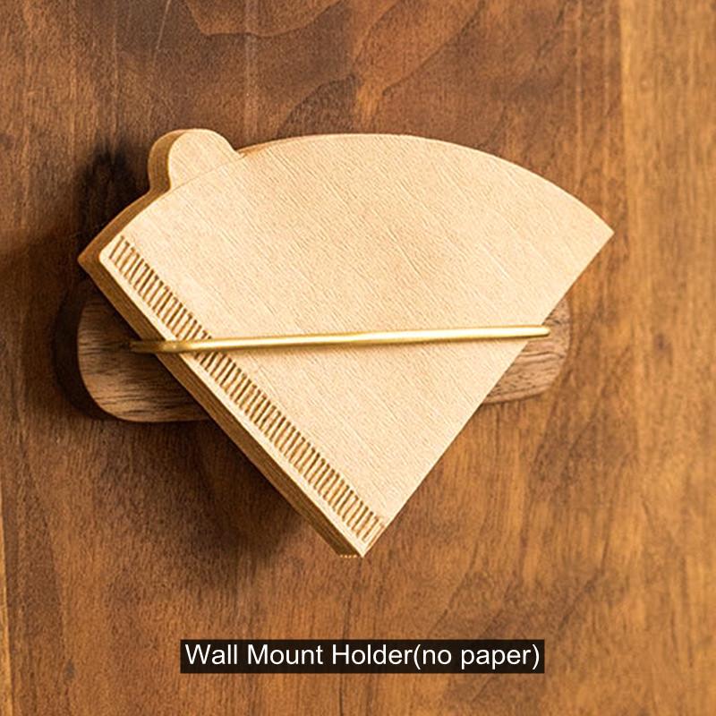 

Coffee Filter Holder,Table & Wall Mount Stand Coffee Paper Storage, Coffee Filter Container For V Shape Paper Coffee Filters