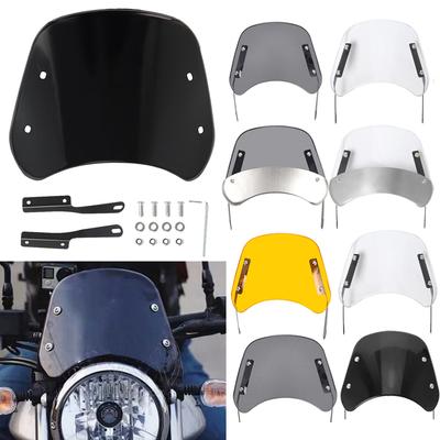 Motorcycle Headlight Windshield Wind Deflector Windscreen Universal for The Most Models