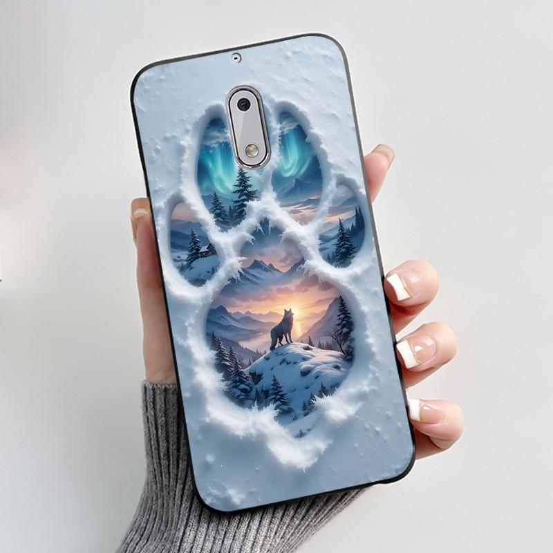 Soft TPU Case For Nokia 6 6.1 Plus Nokia6 Phone Case Luxury Cute Love Rabbit Funny Cartoon Black Silicone Shockproof Back Cover