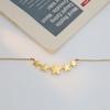 Stylish And Simple 18K Gold Xiaoxiangfeng Collarbone Chain High-End Titanium Steel Pentagram Pendant Necklace Female