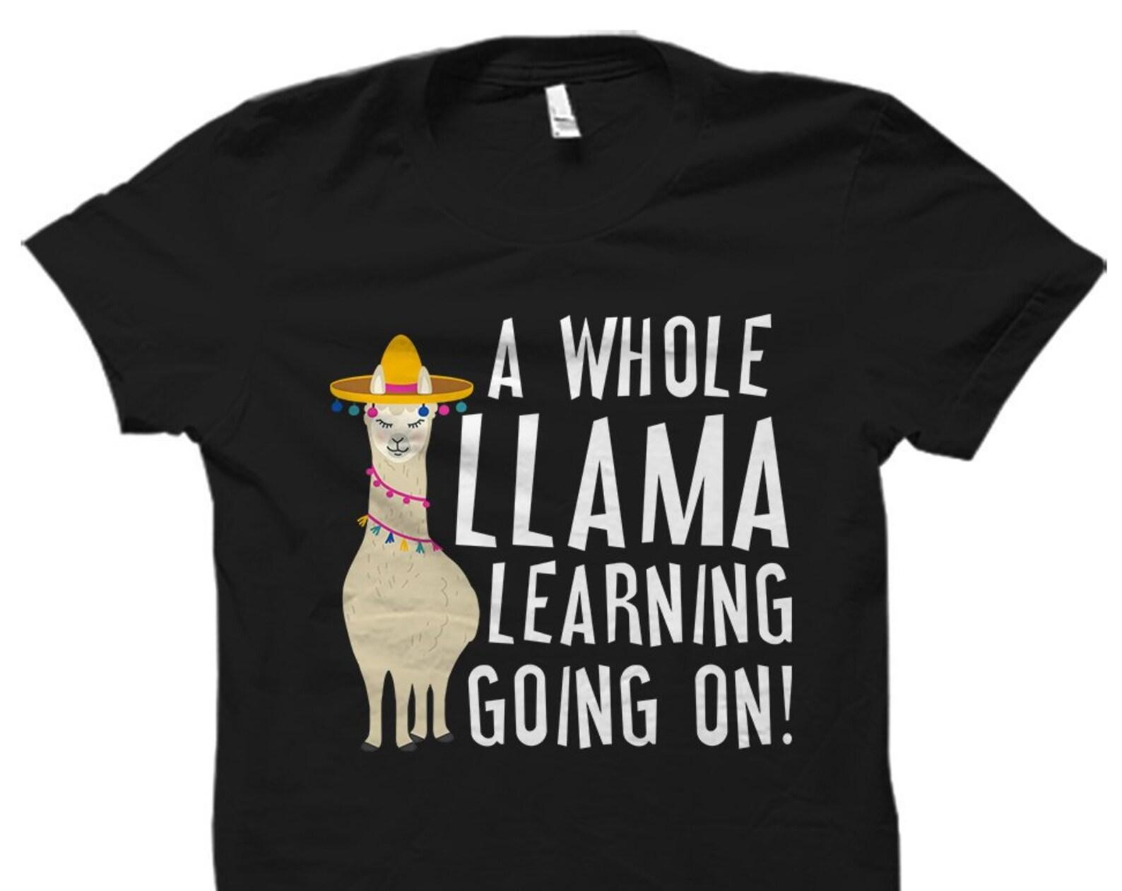 Teacher Gift. Llama Gift. Funny Teacher Shirt. Teacher Llama Shirt. Teacher Appreciation. Teacher T-Shirt. Gift for Teacher #OS1352 XL