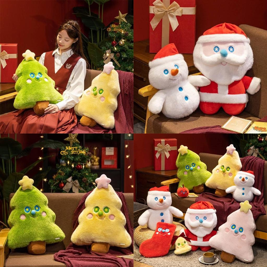 Santa Plush Figure Soft Toy For Kid Bedroom Decor And Christmas Gift