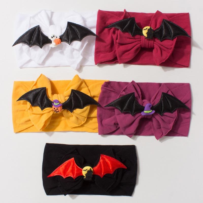 New Halloween Baby Headband, Cute Bat Children's Accessories, Nylon Elastic Funny Baby Hair Accessories