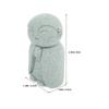 2Pcs Japanese Buddha Statues Sandstone Jizo Praying Smiling Monk Feng Shui Zen Garden Meditation Home Decor Sculpture