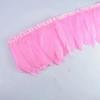 1Meter Colored Goose Feathers Trims Real Geese Feather Trim Tassel Fringe Ribbon White Black Feather Crafts Clothes Accessories