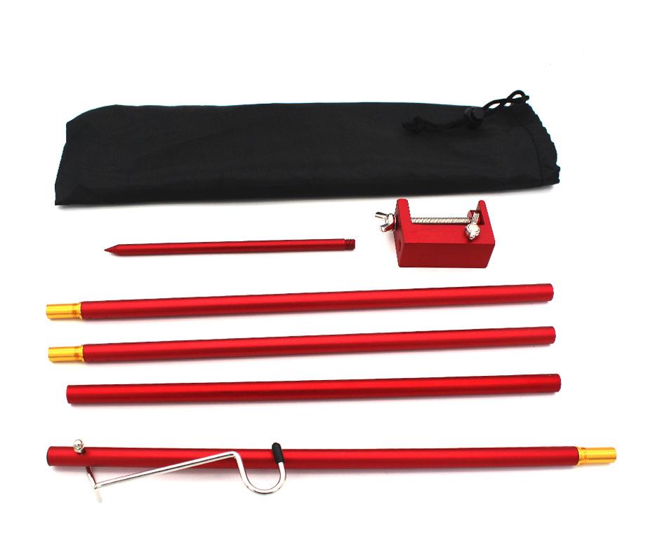 Portable Aluminum Camping Light Stand - Folding Outdoor Lamp Pole