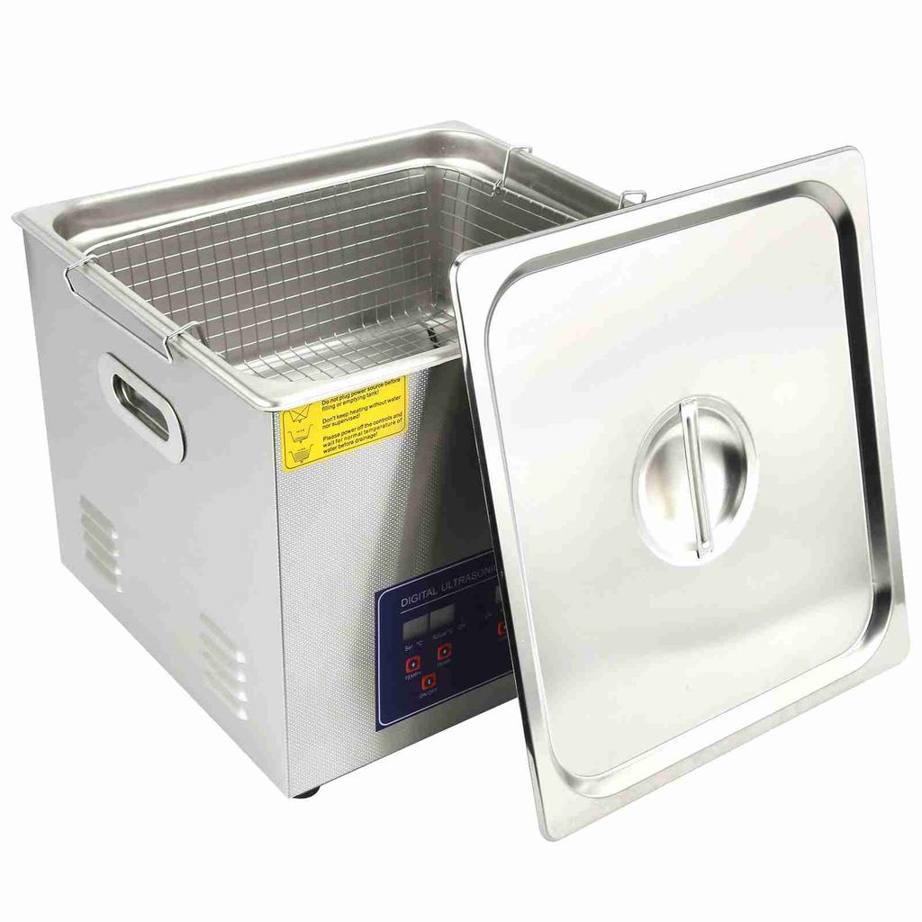 Ultrasonic Cleaner 15L Digital Ultra Sonic Tank Bath Cleaning Heater Timer PS‑60A