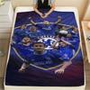 Chelsea FC Poster Print FlAannel Blanket, High Quality Comfortable for All Seasons, Home Decor, Warmth and Comfort