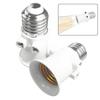 1PC E27 PBT Fireproof Bulb Adapter EU Plug Lamp Holder Base Socket AC100-240V 4A for Home Office Lighting Tool