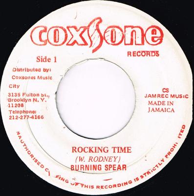 7-Zoll Schallplatte BURNING SPEAR - Rocking Time none Coxsone Records Jamaika Reggae, Ska & Dub Gebraucht