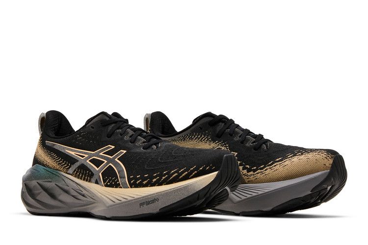 Asics Novablast 4 Platinum Black Champagne