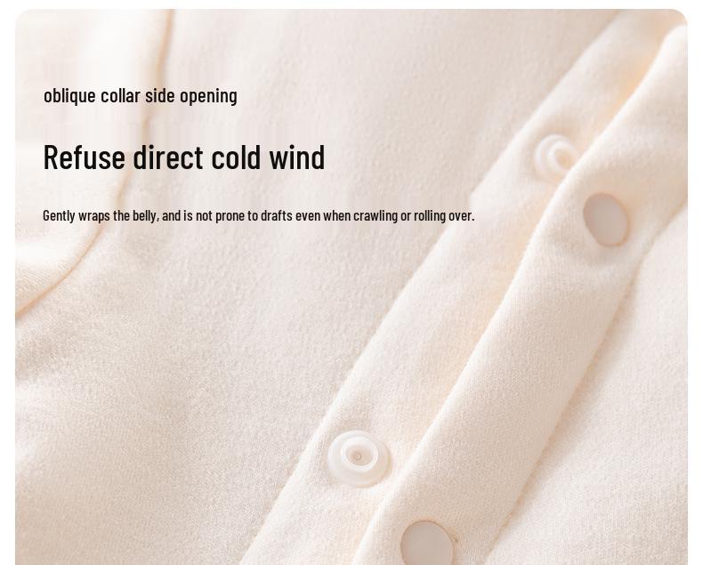 Baby Autumn & Winter High-Waist Two-Piece Set: Warm, No-Undressing Outfit for Boys & Girls
