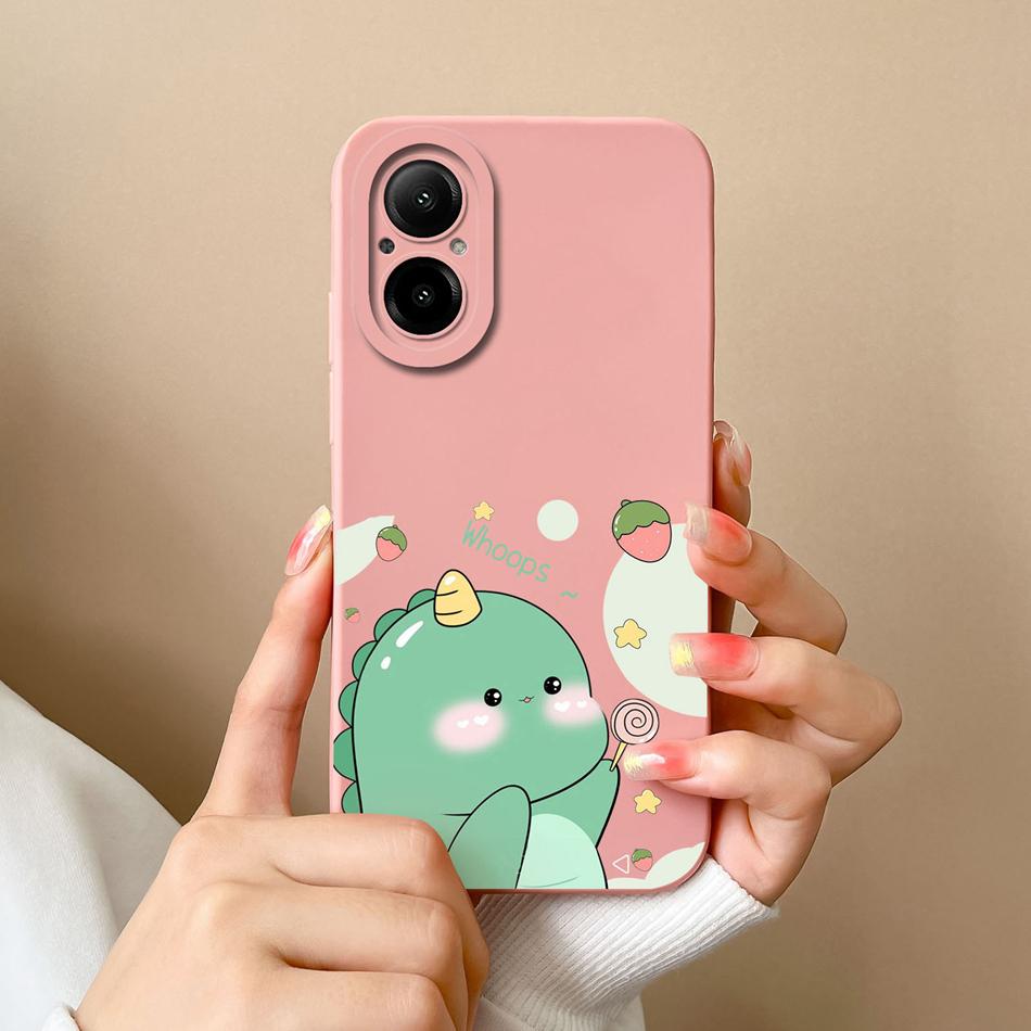 Phone Case For Realme C67 Multiple Patterns Soft Liquid Silicone Full Protection Anti Choc Cover For Realme C 67 Fundas Coque