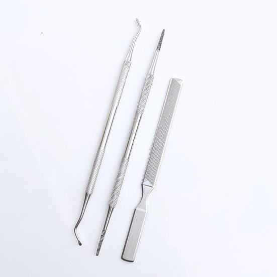 3 szt./zestaw Praktyczny podnośnik do paznokci Wielofunkcyjny pilnik do korekcji wrastających palców u nóg