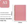 A5 Weekly Planner 2027 - Customizable Coil Schedule Notebook for Office & Study