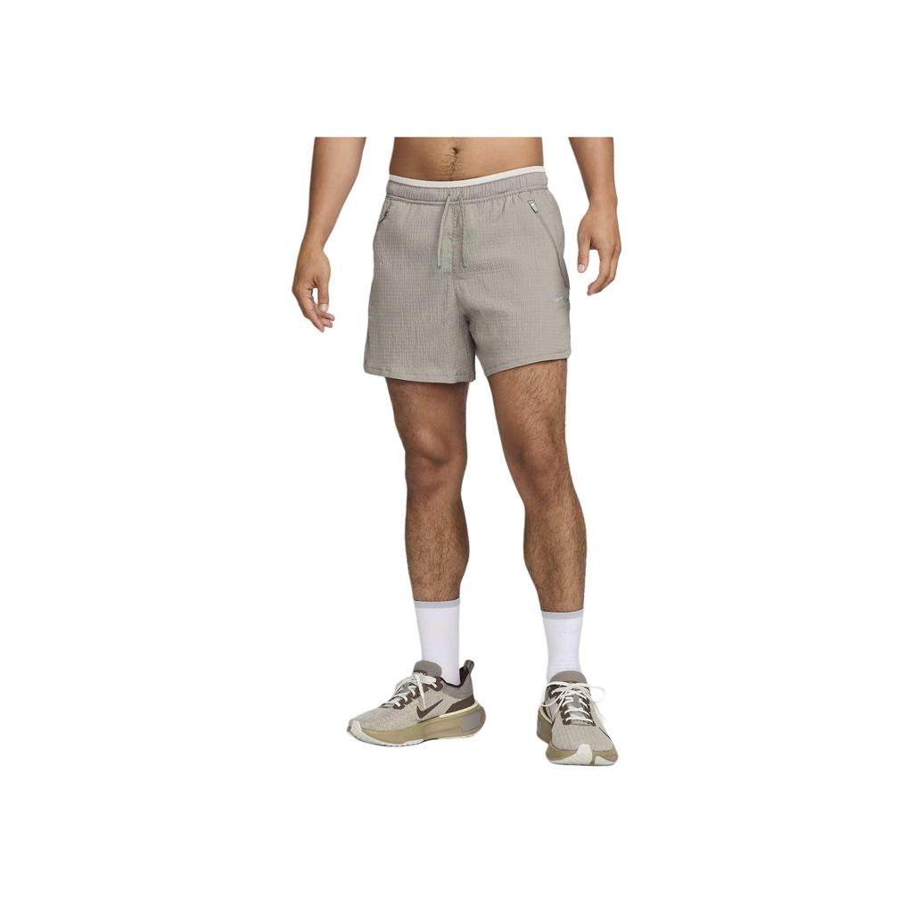 Nike Solid Color Lace-Up Mid-Waist Casual Shorts Men shorts Dark-Gray FZ0612-053