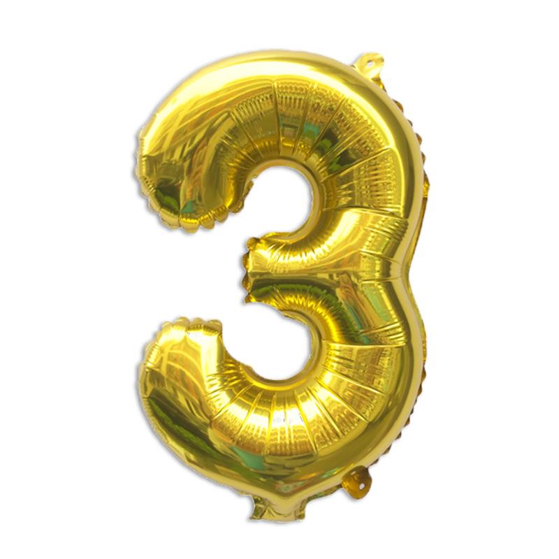 Thin Body 40-Inch Large Digital Aluminum Film Balloon 42-Inch Digital Balloon Birthday Party Decoration Helium Balloon Floating In The Air