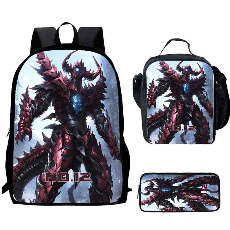 Monster No. 8 Schoolbag Multi-Functional Cross-Border Backpack