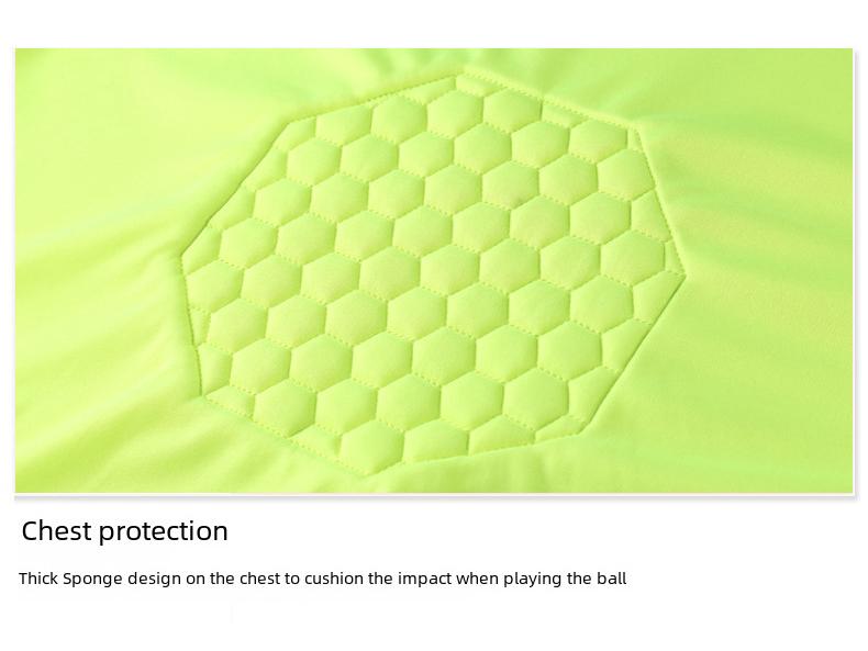 Unisex Long-Sleeve Football Goalkeeper Jersey & Protective Training Suit