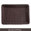 Imitation Rattan Plastic Storage Basket