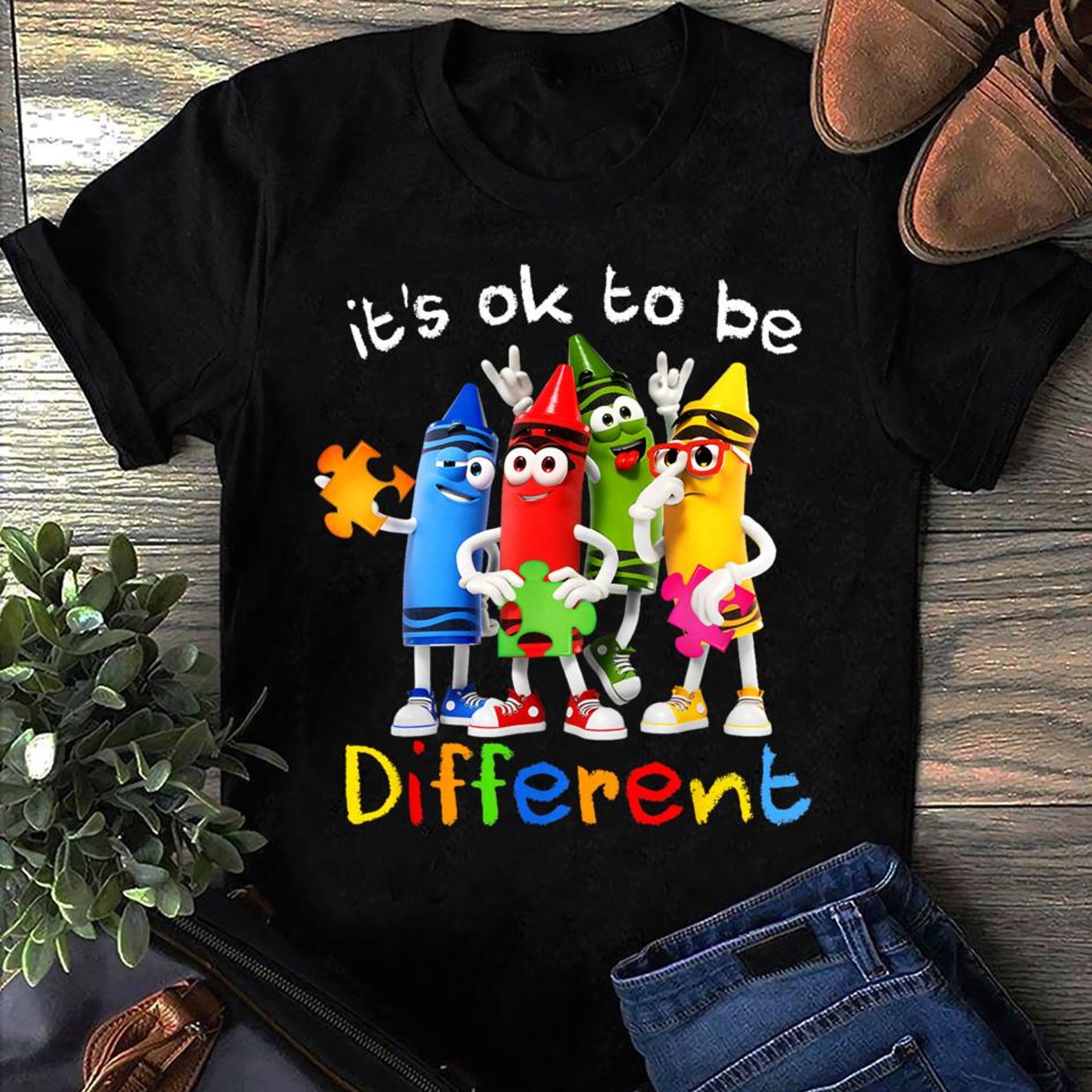 Autism Awareness Its Ok To Be Different Autistic Be Unique Autism T Shirt - Support & Advocate Tee - Autism Mom S