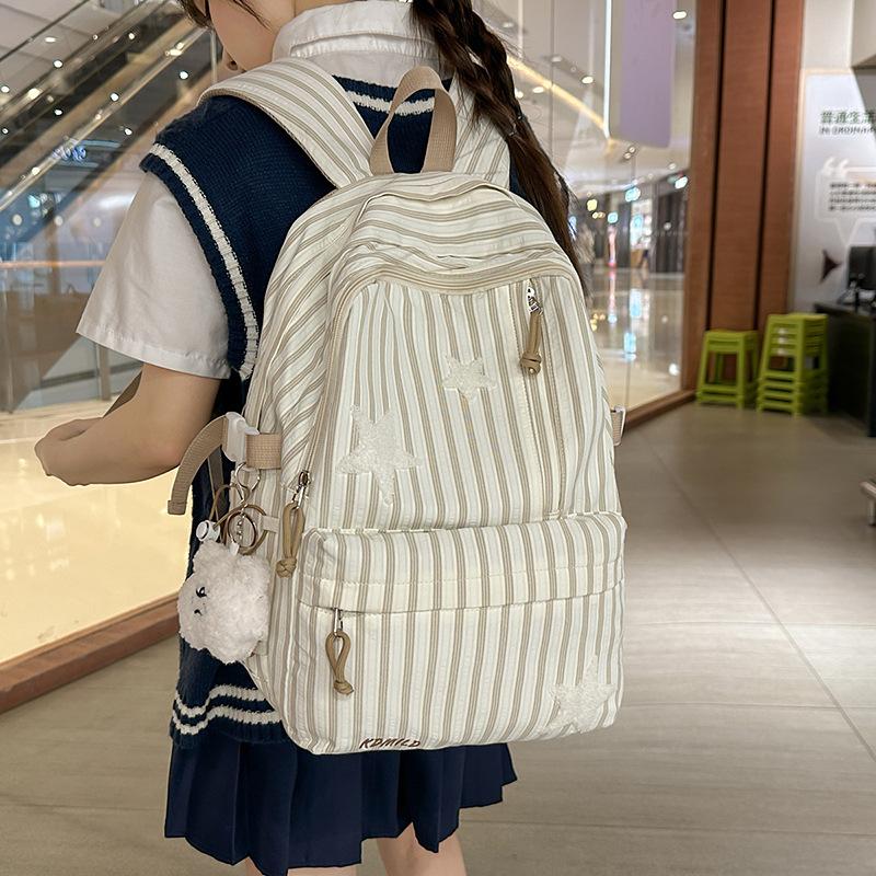 Backpack Junior High School Student Light Schoolbag Girl's Large Capacity Backpack