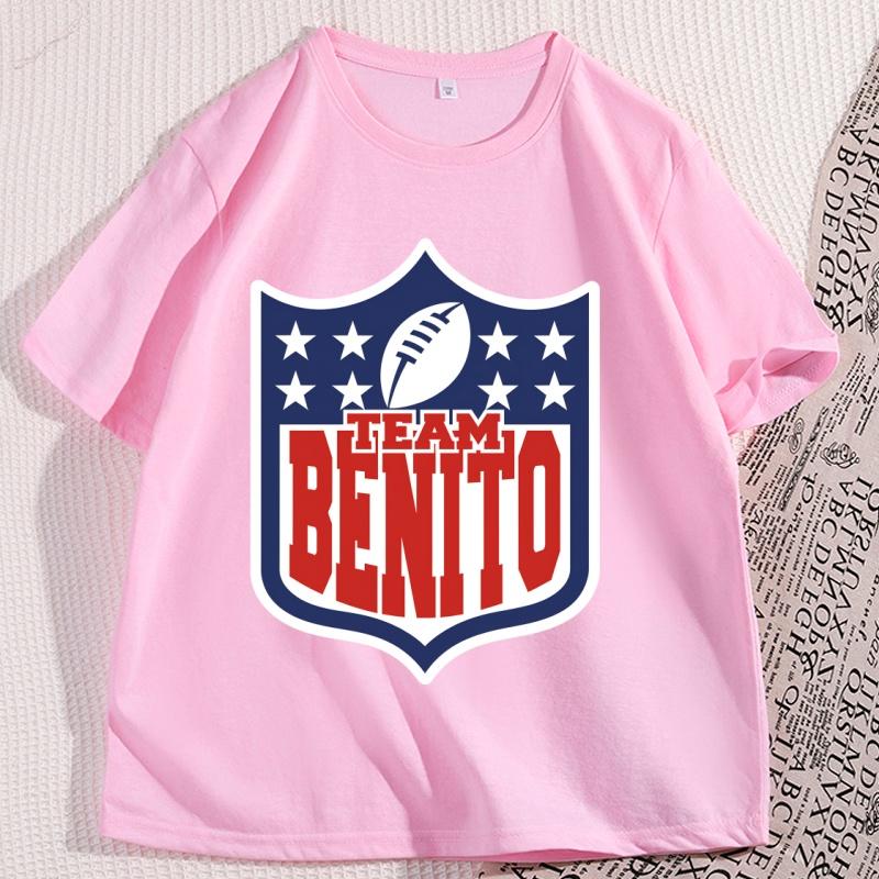 Maglietta Benito Stile Calcio Girocollo Unisex Maglietta Giorno della Partita Maglietta Benito Bowl Coniglio Calcio BadTshirt