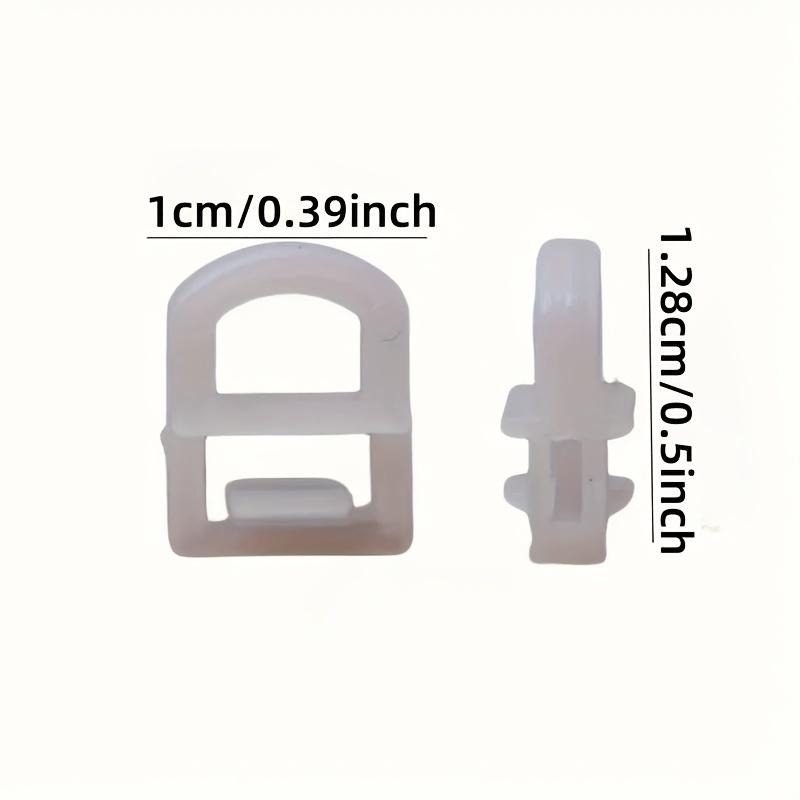 Modern Plastic Car Curtain Buckles - Lifting Ring Hook Buckle for Vehicle Track Slider Accessories