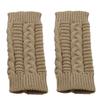 Women Winter Warm Fashion Knitted Arm Fingerless Gloves Outdoor Soft Touchscreen Mittens