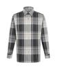 DAKS SHIRTS Cotton Blend Big Check Shirt Regular Fit Gray_Dla2Shcl442G1