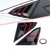 Decorative Rear Quarter Window Louver Covers for 2016-2021 Honda Civic (1 Pair)