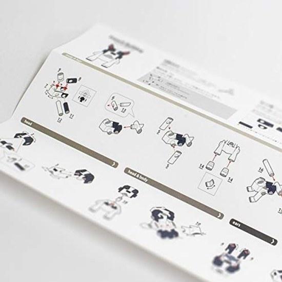 PIPEROID Animals Dog Series French Bulldog - Paper Craft Kit That Can Be Enjoyed Elementary School Students Adults Also Suitable Boys Girls Who Like
