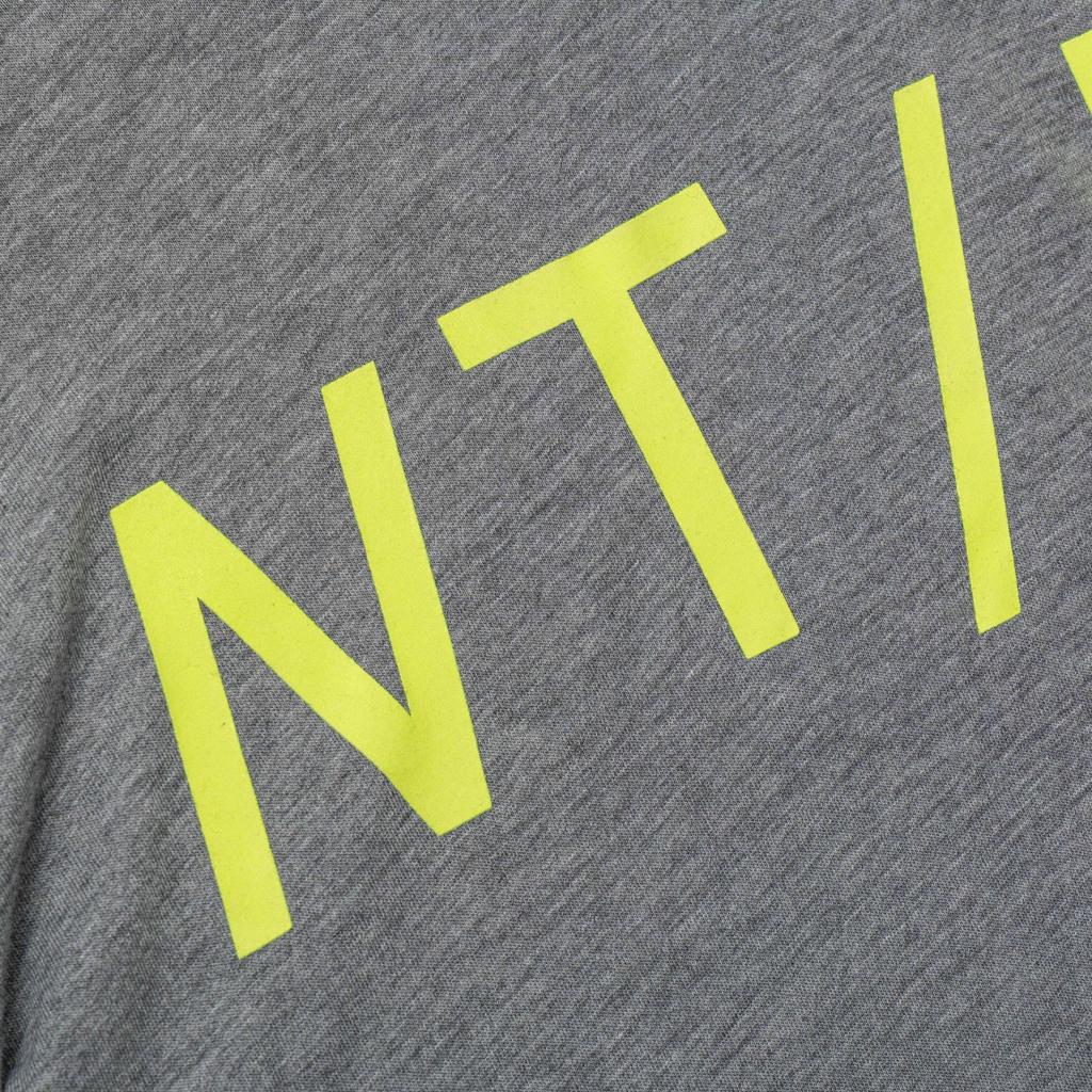 Nike Yellow Printed Striped Logo Short Sleeve T-Shirt Men T-Shirts Gray 685560-091