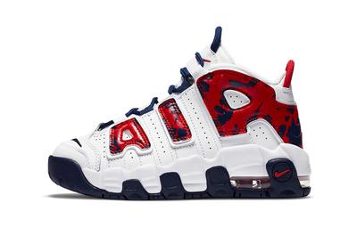 Air More Uptempo Czerwony Granatowy Kamuflaż PS CZ7886-100